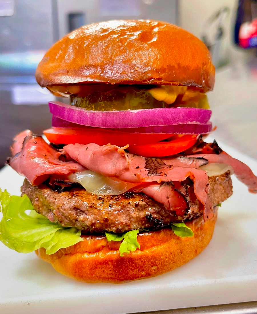 Handcrafted Quig's burger