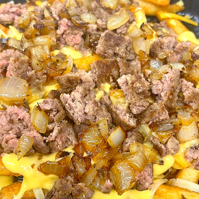 Burger Cheese Fries
